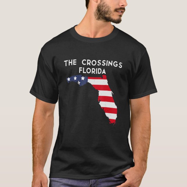 T-shirt Crossings Floride USA State America Travel Flo (Devant)