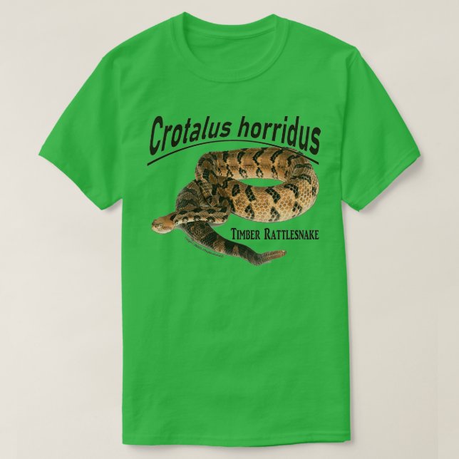 T-shirt Crotlesnake de bois Crotalus horridus (Design devant)