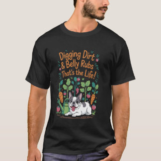 T-shirt Crottes de Terre Caresses de Ventre Bouledogue Fra