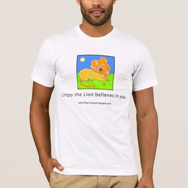 T-shirt Croustillant le lion croit en vous (Devant)