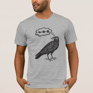 T-shirt Crow Penser à la nourriture - Jeu de la Commission