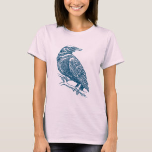T-shirt Crow v2 - Océan bleu