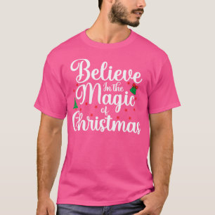 T-shirt Croyez En La Magie De Noël Mignons Noël
