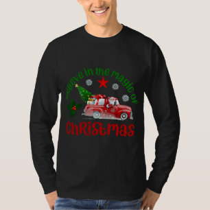 T-shirt Croyez en la magie de Noël, Père Noël en rouge