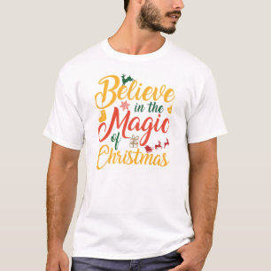 T-shirt Croyez en la magie de Noël" Typog de Noël