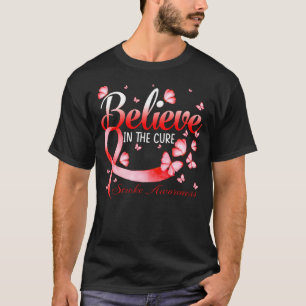 T-shirt Croyez En Le Papillon Cure Stroke Awareness