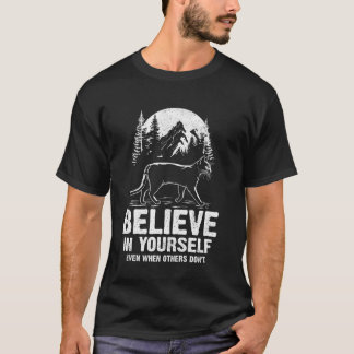 T-shirt Croyez en vous-même Chat Drôle Motivation chat ins