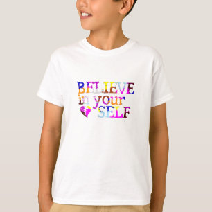 T-shirt Croyez en vous-même chemise pour enfants