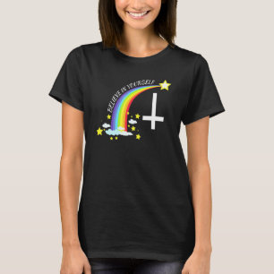 T-shirt Croyez En Vous-Même Sarcastique Anti Religion Athe