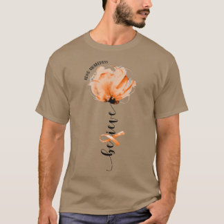 T-shirt Croyez la sensibilisation TDAH Orange Ribbon Flowe