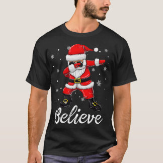 T-shirt Croyez Noël Dabbing Père Noël Enfants Garçons G