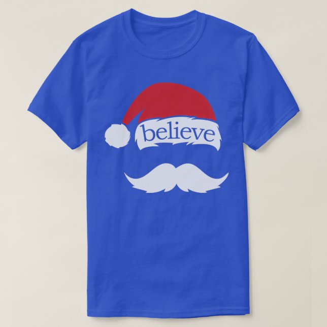 T-shirt Croyez Sur Santa Hat Casquette Famille Classique T (Design devant)