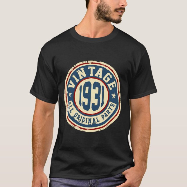 T-shirt Cru 1931 toutes les pièces d'original (Devant)