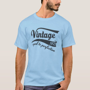 T-shirt Cru 1972 âgé aux quarantième hommes d'anniversa