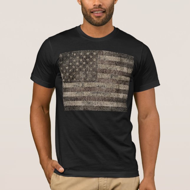 T-shirt Cru 9 de drapeau américain (Devant)