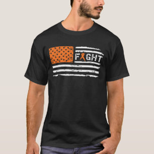 T-shirt Cru de drapeau américain de Cancer de rein de