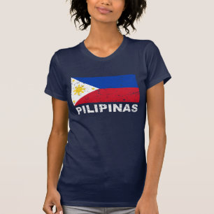 T-shirt Cru de drapeau de Philippines