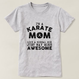T-shirt Cru de maman de karaté (noir)