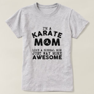 T-shirt Cru de maman de karaté (noir)