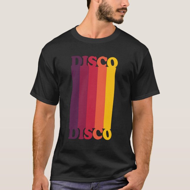 T-shirt Cru de trouille de disco des années 1970 de (Devant)