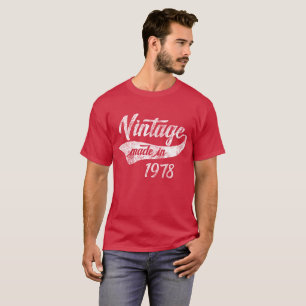T-shirt Cru foncé fait en 1978 quarantième anniversaire