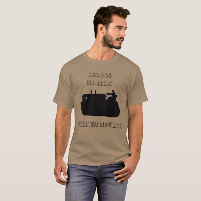 T-SHIRT CRU FONCTIONNANT CERTIFIÉ D'INGÉNIEUR DE BOUTEUR (Devant entier)