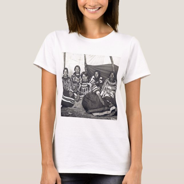 T-shirt Cru indien Stereoview de dames de Blackfeet (Devant)