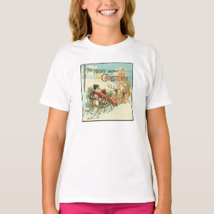T-shirt Cru le père noël de filles de Noël de père