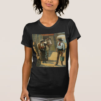 T-shirt Cru occidental de ferme de cheval de cow-girl de