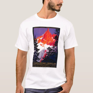 T-shirt Cru PosterEurope de Chaine De Mont Blanc de La