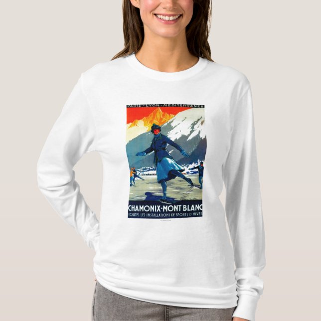 T-shirt Cru PosterEurope de Chamonix-Mont Blanc (Devant)