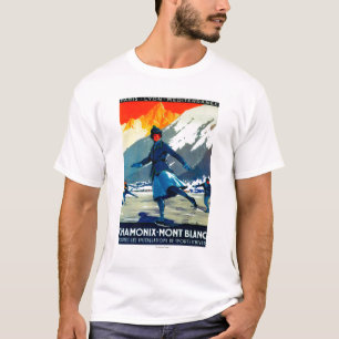 T-shirt Cru PosterEurope de Chamonix-Mont Blanc