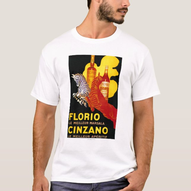 T-shirt Cru PosterEurope de Florio Cinzano (Devant)