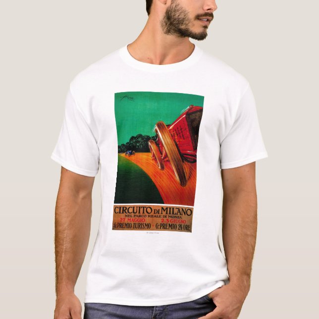 T-shirt Cru PosterEurope de Milan de Di de Circuito (Devant)
