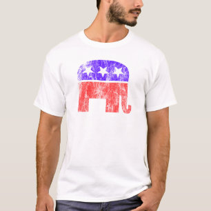T-shirt Cru républicain d'éléphant