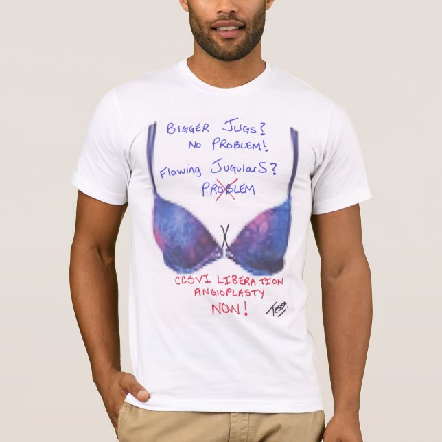 T-shirt Cruches ou Jugulars de CCSVI (Devant)