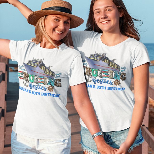 T-shirt Cruise Besties Bateau de croisière (Créateur téléchargé)