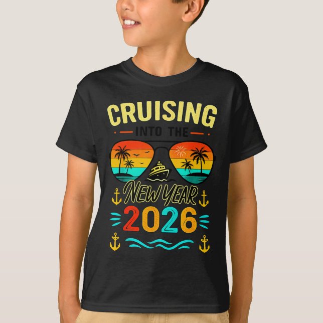 T-shirt Cruise Into New Year 2026 Bringing New Year Togeth (Devant)