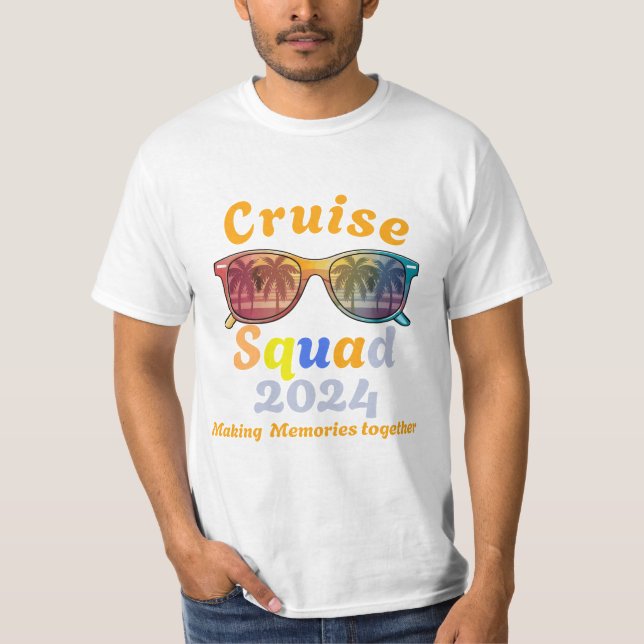 T-shirt Cruise Squad 2024 Cruising Vacation Men (Devant)