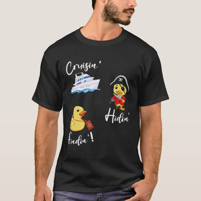 T-shirt Cruising Hiding Finding Rubber Ducks Passport Scav (Devant)