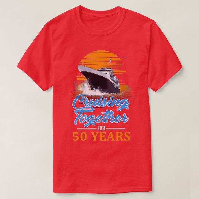 T-shirt Cruising Together pour 50 ans de Friends Family (Design devant)