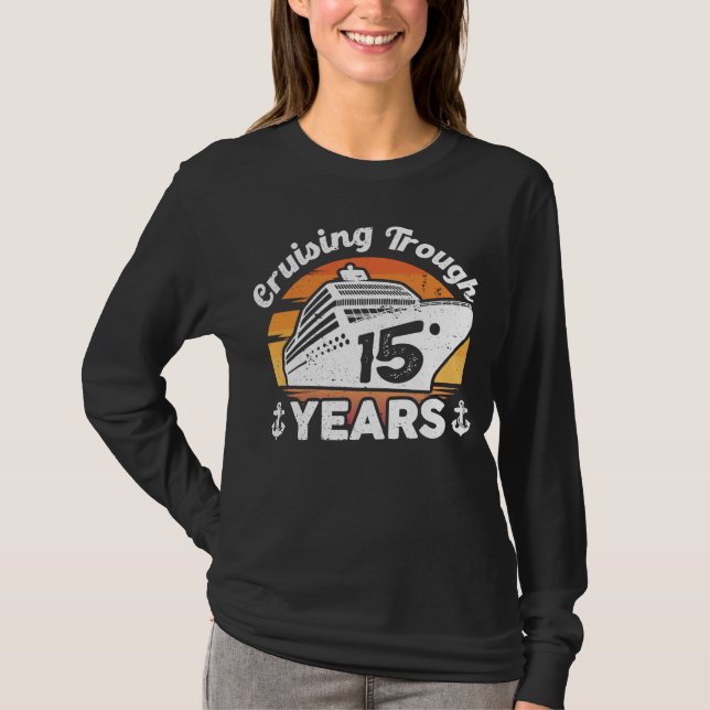 T-shirt Cruising trough 15 Years Anniversary (Devant)