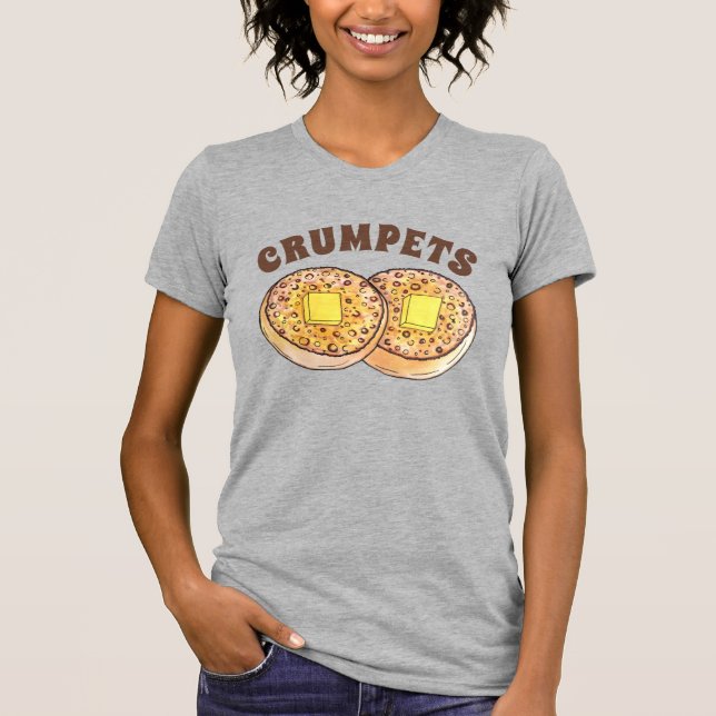T-shirt Crumpets à beurre chaud Cuisine britannique (Devant)