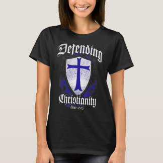 T-shirt Crusader Chevaliers Templier Guerrier De Dieu Défe