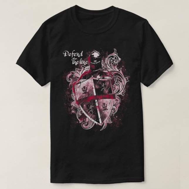 T-shirt Crusader Knight Templier Guerrier De Dieu Combattr (Design devant)