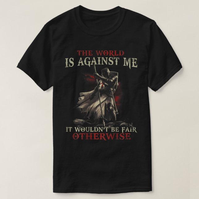 T-shirt Crusader Knight Templier Guerrier De Dieu Soyez Ju (Design devant)