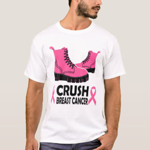 T-shirt Crush Cancer du sein Sensibilisation Bottes à ruba