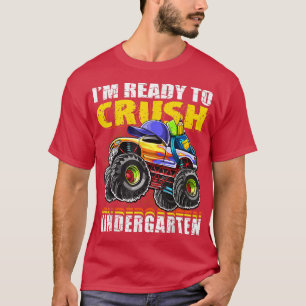 T-shirt Crush Kindergarten Monster Truck Backpack Retour à