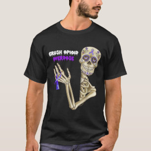 T-shirt Crush Opioid Overdose Sensibilisation amusant Sque