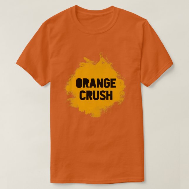 T-shirt Crush orange (Design devant)